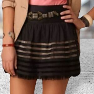 Free people sateen ribbon skirt size 10 ❄️ host pick❄️